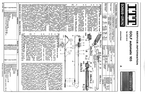 GOLF automatic 103 52140451; ITT Schaub-Lorenz (ID = 2467440) Radio