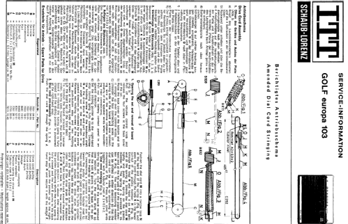 GOLF europa 103; ITT Schaub-Lorenz (ID = 128799) Radio