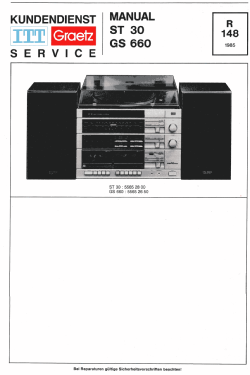 HiFi-Stereo-System ST30; ITT Schaub-Lorenz (ID = 2981609) Radio