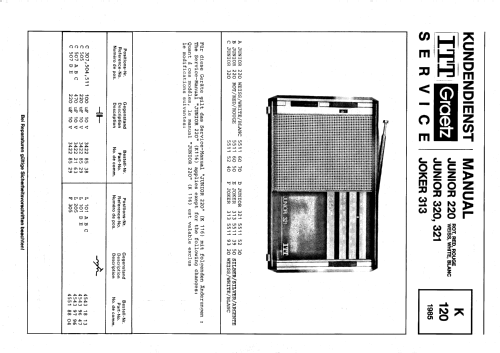 Junior 320 5511 5240; ITT Schaub-Lorenz (ID = 707018) Radio