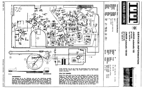 JUNIOR automatic 103 52330407; ITT Schaub-Lorenz (ID = 169686) Radio