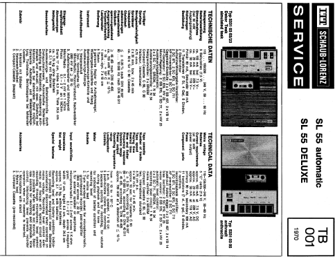 SL55 DELUXE 53310305; ITT Schaub-Lorenz (ID = 71521) R-Player