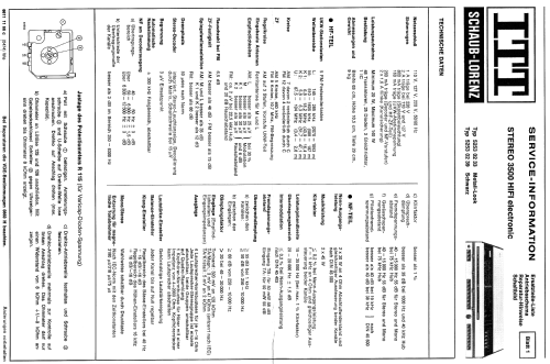 Stereo 3500 HiFi Electronic; ITT Schaub-Lorenz (ID = 204944) Radio
