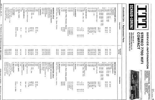 Stereo 7700 HiFi Compact ; ITT Schaub-Lorenz (ID = 2634519) Radio
