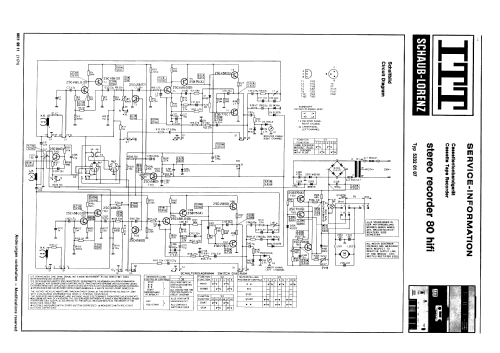 stereo recorder 80 hifi-Cr; ITT Schaub-Lorenz (ID = 87711) Reg-Riprod