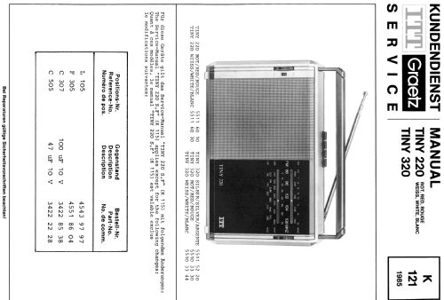 Tiny 320; ITT Schaub-Lorenz (ID = 879192) Radio