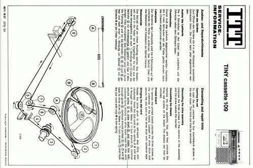 Tiny Cassette 109 53311061; ITT Schaub-Lorenz (ID = 1517354) Radio