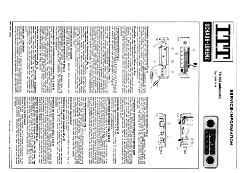 TS503 automatic 52860119; ITT Schaub-Lorenz (ID = 90148) Car Radio