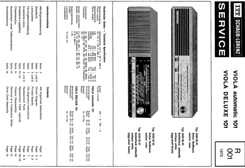 Viola automatic 101 5242 05 43; ITT Schaub-Lorenz (ID = 91525) Radio