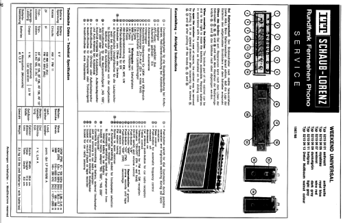 Weekend Universal 521504; ITT Schaub-Lorenz (ID = 348096) Radio