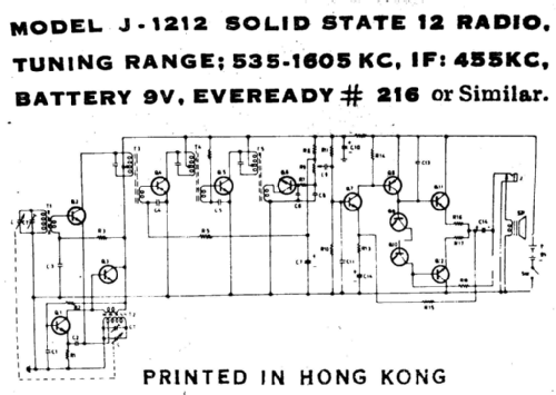 12 Transistor J1212; Jade Recoton Corp.; (ID = 2245500) Radio