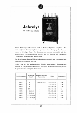 Elekrolytkondensator Jahrelyt; Jahre, Richard, (ID = 2771707) Radio part