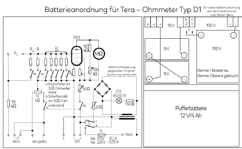 Tera-Ohmmeter Typ D1; Jahre, Richard, (ID = 2025622) Ausrüstung