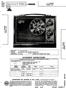 8 Transistor Radio 629-1654 Code No. 2.71102; JCPenney, Penney's, (ID = 2951736) Radio