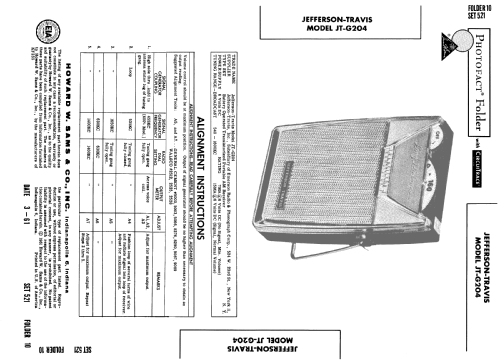 Transistor 7 JT-G 204; Jefferson Travis (ID = 681174) Radio