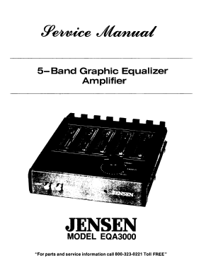 5-Band Graphic Equalizer Amplifier EQA3000; Jensen Radio (ID = 2728702) Ampl/Mixer