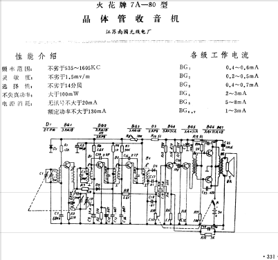 Huohua 火花 7A-80; Jiangsu 江苏南园无线... (ID = 804546) Radio