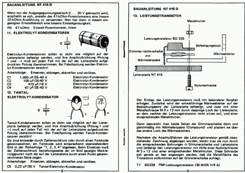 Lab. Power Supply NT415; Josty kit; Malmø, (ID = 2216758) Kit