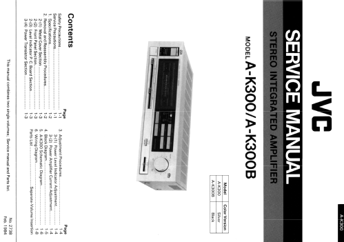 A-K300; JVC - Victor Company (ID = 1653164) Ampl/Mixer