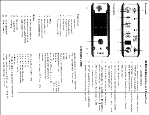 UKW Betriebsfunkgerät KM180; Kaiser Electronic (ID = 713132) Commercial TRX