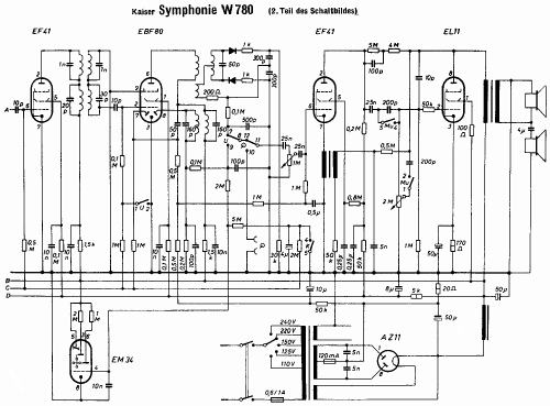 Kaiser-Symphonie W780; Kaiser KG, W. bzw. (ID = 1699755) Radio