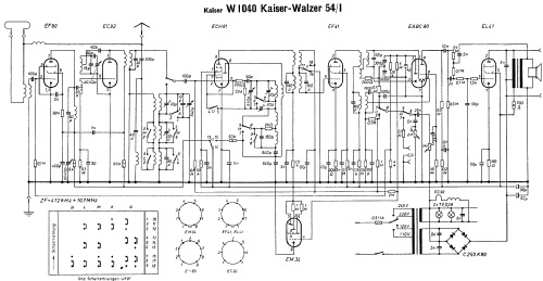 Kaiser-Walzer 54/I W1040; Kaiser KG, W. bzw. (ID = 1715548) Radio