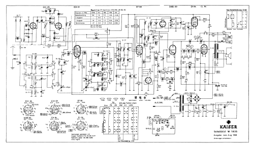 Phono W1835/3D; Kaiser KG, W. bzw. (ID = 2286440) Radio