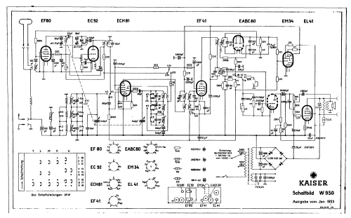 Sonate W950; Kaiser KG, W. bzw. (ID = 1931389) Radio