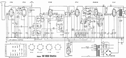 Stettin W1050; Kaiser KG, W. bzw. (ID = 1715635) Radio