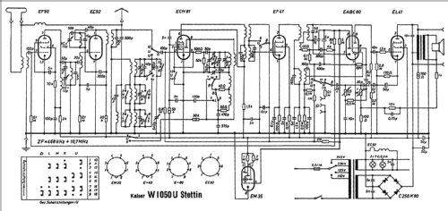 Stettin W1050U; Kaiser KG, W. bzw. (ID = 29241) Radio