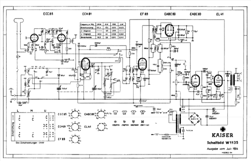 Universal W1135; Kaiser KG, W. bzw. (ID = 37417) Radio