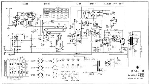 W1635/3D; Kaiser KG, W. bzw. (ID = 1452904) Radio