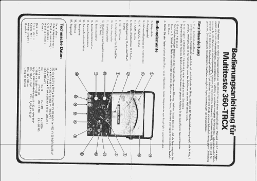 Multimeter 360-TRCX; Kamoshita Electronic (ID = 1309216) Equipment