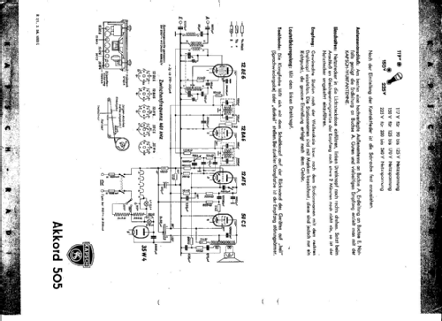 Akkord 505; Kapsch & Söhne KS, (ID = 947779) Radio