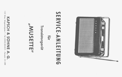 Musette ; Kapsch & Söhne KS, (ID = 1289098) Radio