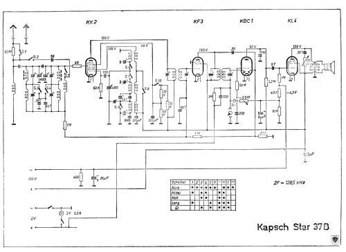 Star 37B; Kapsch & Söhne KS, (ID = 605590) Radio