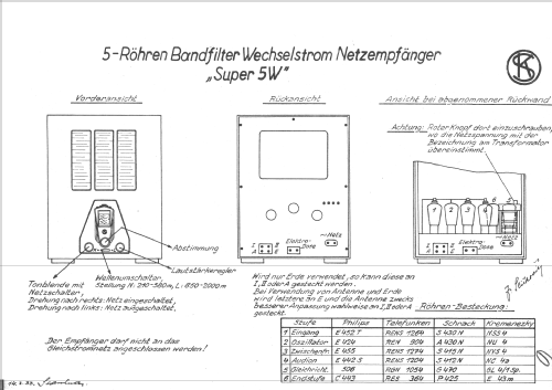 Super 5W 533W Katalog Nr. 11803; Kapsch & Söhne KS, (ID = 783761) Radio