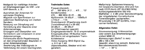 Antennenpegel-Meßgerät MUK 21 BN 208.121; Kathrein; Rosenheim (ID = 1722431) Equipment