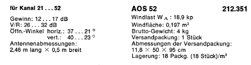 F 4/5 TV-Antenne Olympia 170 AOS 52 BN 212.351; Kathrein; Rosenheim (ID = 1721366) Antenna