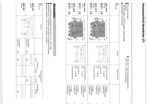 Hausanschluß-Verstärker VOS 135/F BN 230137; Kathrein; Rosenheim (ID = 1745896) Ampl. HF