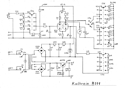 HF-Voltmeter 8111; Kathrein, Anton; (ID = 539363) Ausrüstung