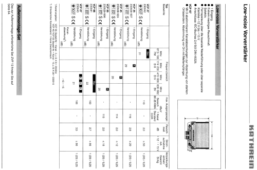 Low-noise Vorverstärker VCP 67 BN 230043; Kathrein; Rosenheim (ID = 1745752) RF-Ampl.