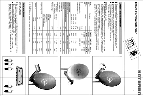 Offset-Parabolantenne CAS 75 BN 216223; Kathrein; Rosenheim (ID = 1731401) Antenna