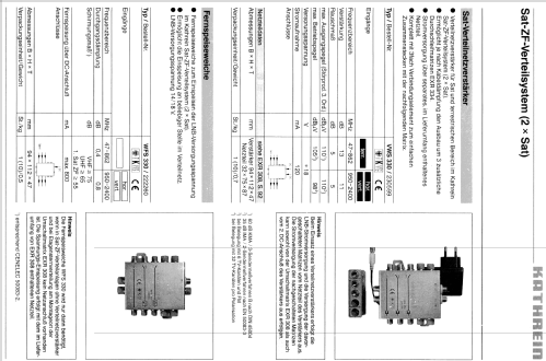 Sat-Verteilnetzverstärker VWS 330 BN230599; Kathrein; Rosenheim (ID = 1747631) Ampl. HF