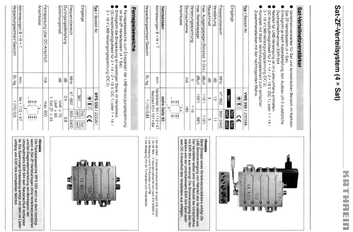 Sat-Verteilnetzverstärker VWS 550 BN 230598; Kathrein; Rosenheim (ID = 1747819) RF-Ampl.