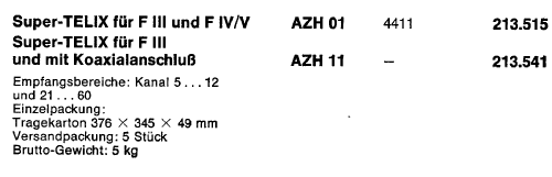 TV-Zimmerantenne Super-Telix AZH 01 BN 213.515; Kathrein; Rosenheim (ID = 1722035) Antenna