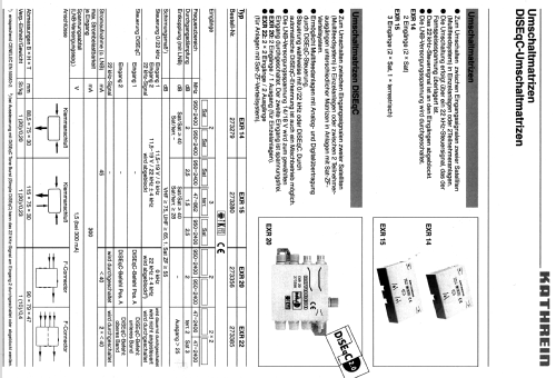 Umschaltmatrize EXR 20 BN 273256; Kathrein; Rosenheim (ID = 1746315) Antenny