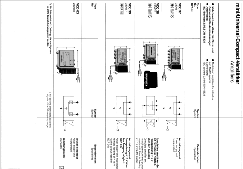 Universal-Compact-Verstärker VCD 03 BN 230058; Kathrein; Rosenheim (ID = 1740104) RF-Ampl.