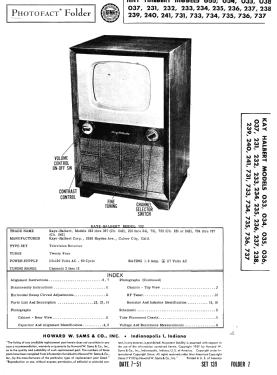 732 Ch= 231 or 242; Kaye-Halbert Corp,; (ID = 2938171) Fernseh-E