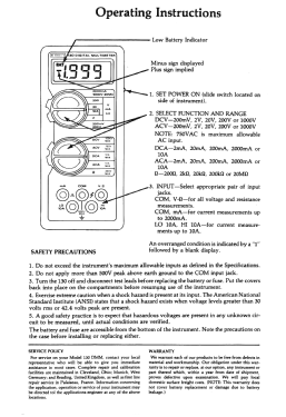 Digital Multimeter 130; Keithley Instruments (ID = 2891913) Equipment